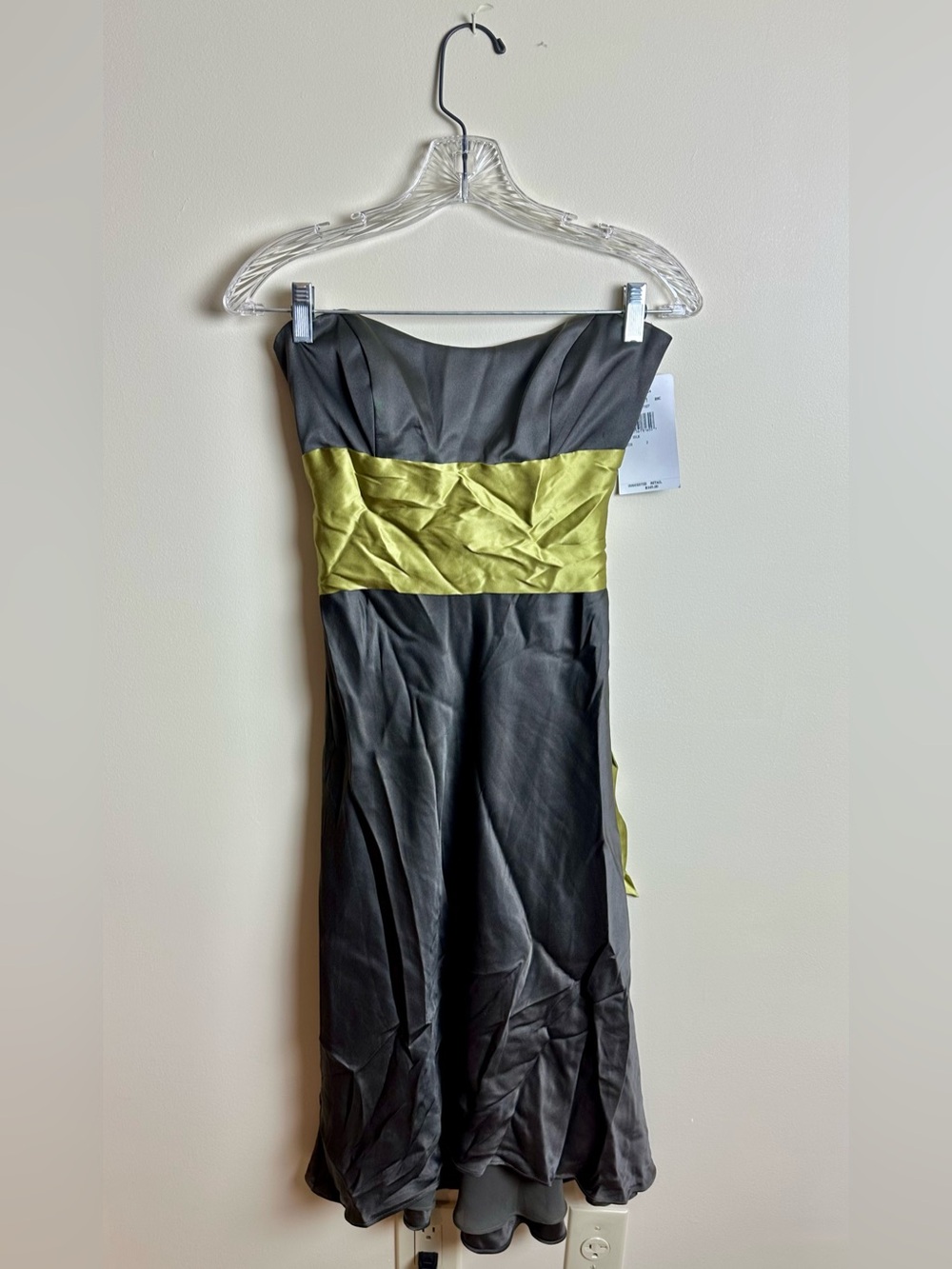 Nicole Miller Olive Green Midi Dress (Size 2)